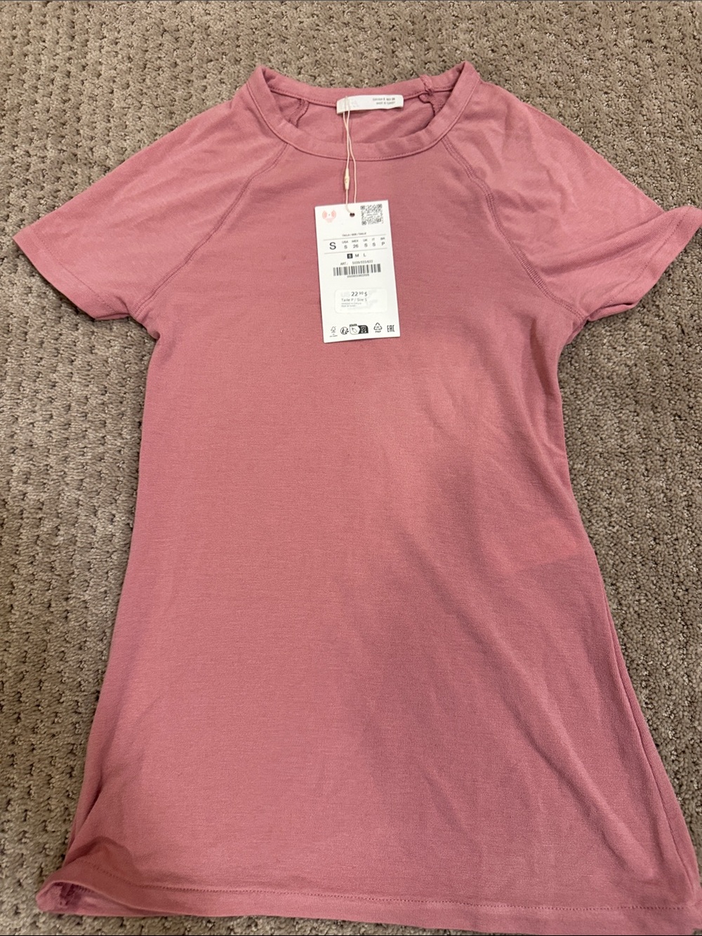 Zara Rose Short Sleeve Crewneck Tee